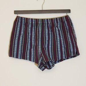 Forever 21 Pull On Baja Print Tapestry Shorts